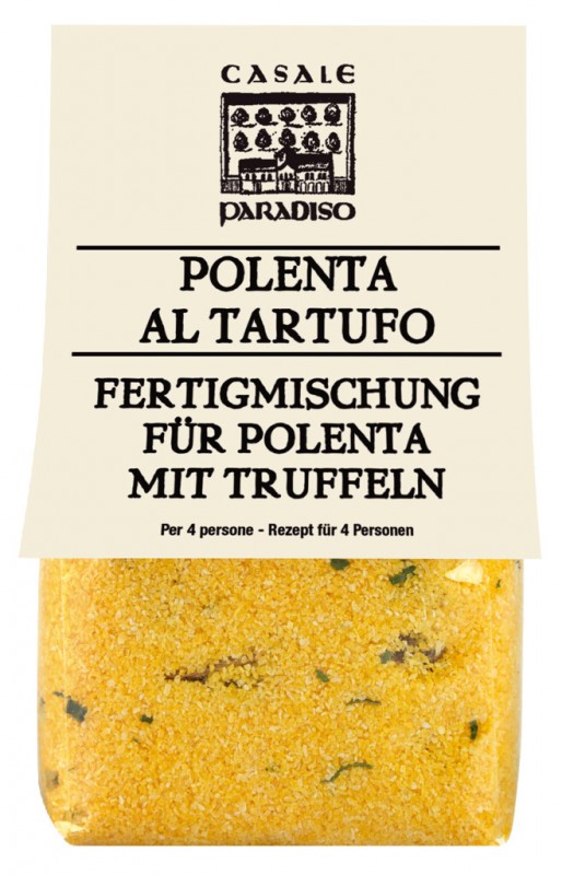 Polenta al tartufo, polenta com trufas de verao, Casale Paradiso - 300g - pacote