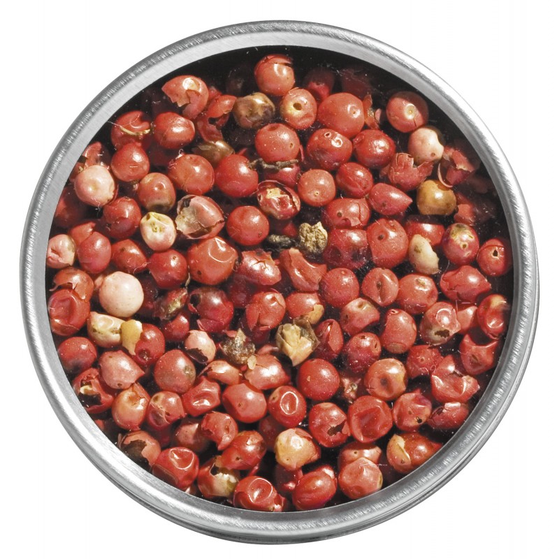 Rosa pepper, toerket, hele, hele schinusfrukter, Viani - 25 g - kan