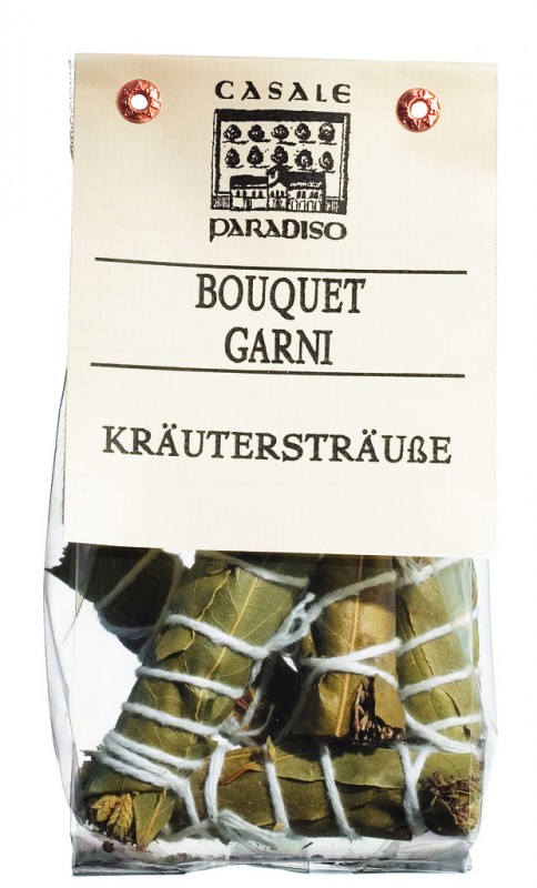 Bouquet garni, molhos de ervas, em saco, cachos redondos de ervas, Casale Paradiso - 30g - bolsa