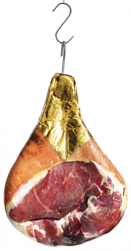 Prosciutto di Parma DOP disossato, ecologico, Jamon de Parma DOP sin hueso, ecologico, Salumificio Pedrazzoli - aproximadamente 8 kg - Pedazo