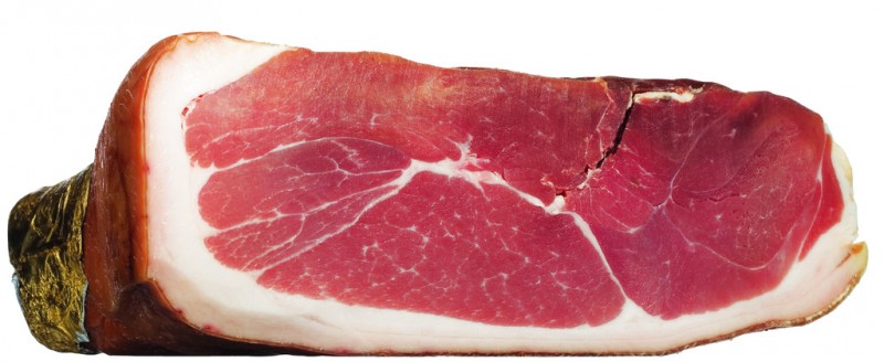 Prosciutto di Parma DOP disossato, ecologico, Jamon de Parma DOP sin hueso, ecologico, Salumificio Pedrazzoli - aproximadamente 8 kg - Pedazo