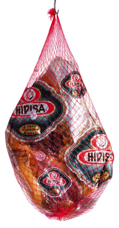 Jamon Chamuscado Reserva, presunto seco, 14 meses, Hidisa - aproximadamente 5 kg - Pedaco