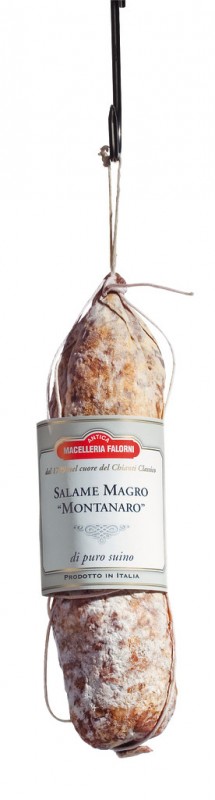 Salame montanaro, salami de montana, Falorni - aproximadamente 350 gramos - Pedazo