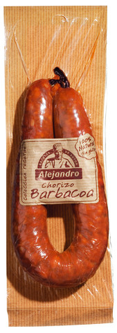 Chourico Barbacoa, linguica de porco com pimentao, Alejandro - 250g - Pedaco