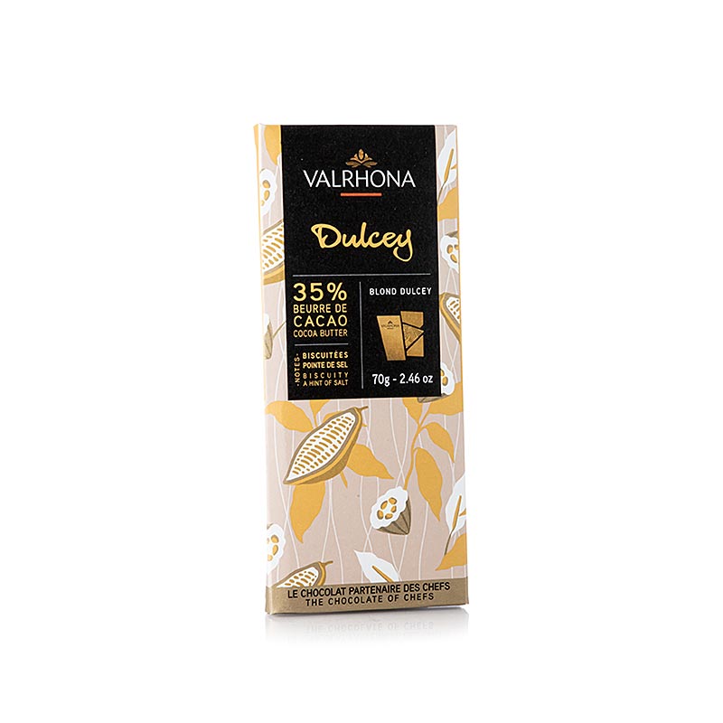 Valrhona Dulcey - Blond sjokolade, 32% kakao - 70 g - folie