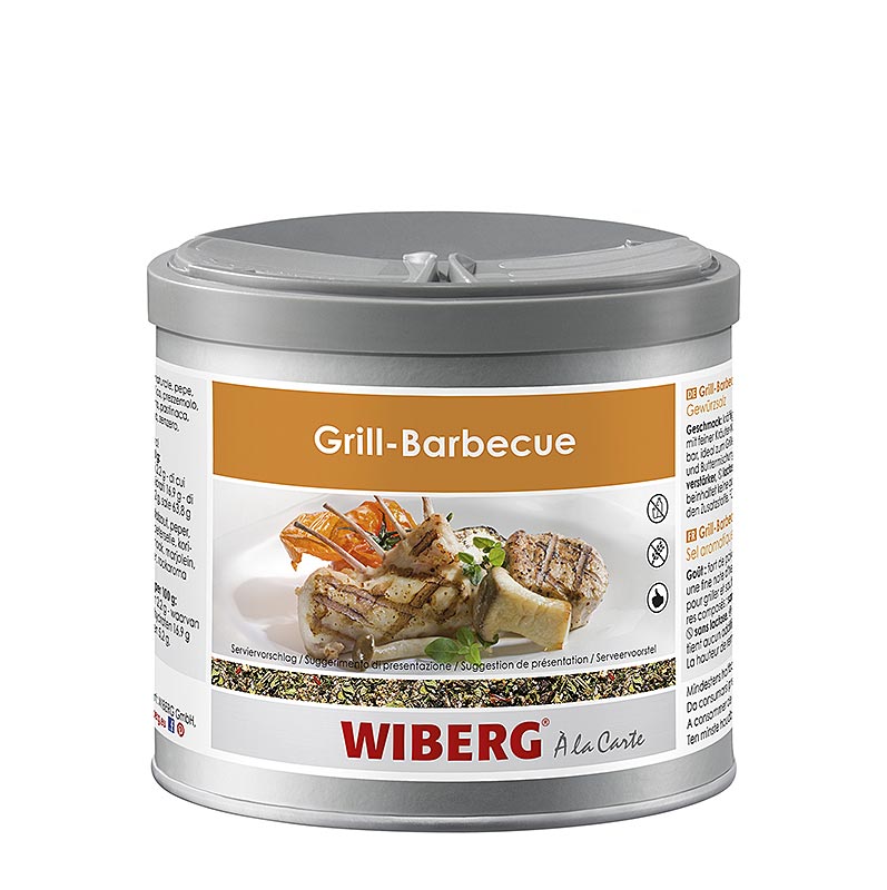 Wiberg Grill Barbecue, maustettu suola - 370 g - Aromilaatikko