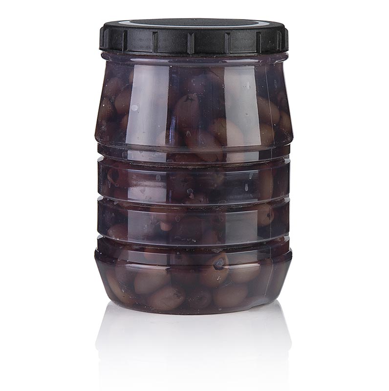 Aceitunas negras sin hueso, aceitunas Kalamata, en salmuera, Linos - 1,5 kilos - Vaso