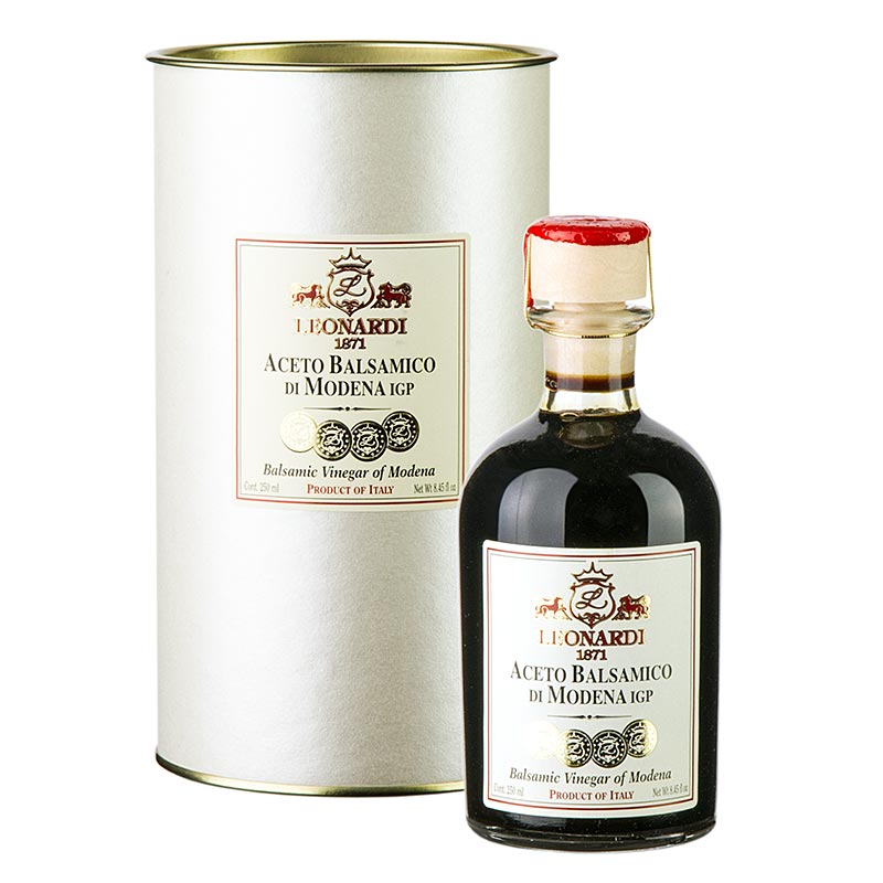 Leonardi - Leonardi Aceto Balsamico di Modena IGP / SMM, 8 vuotta G115 - 250 ml - Pullo