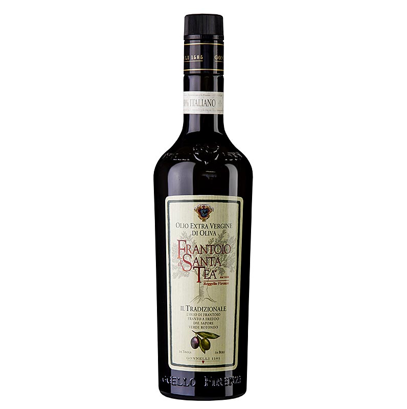 Extra virgin olivolja, Santa Tea Gonnelli Tradizionale - 750 ml - Flaska