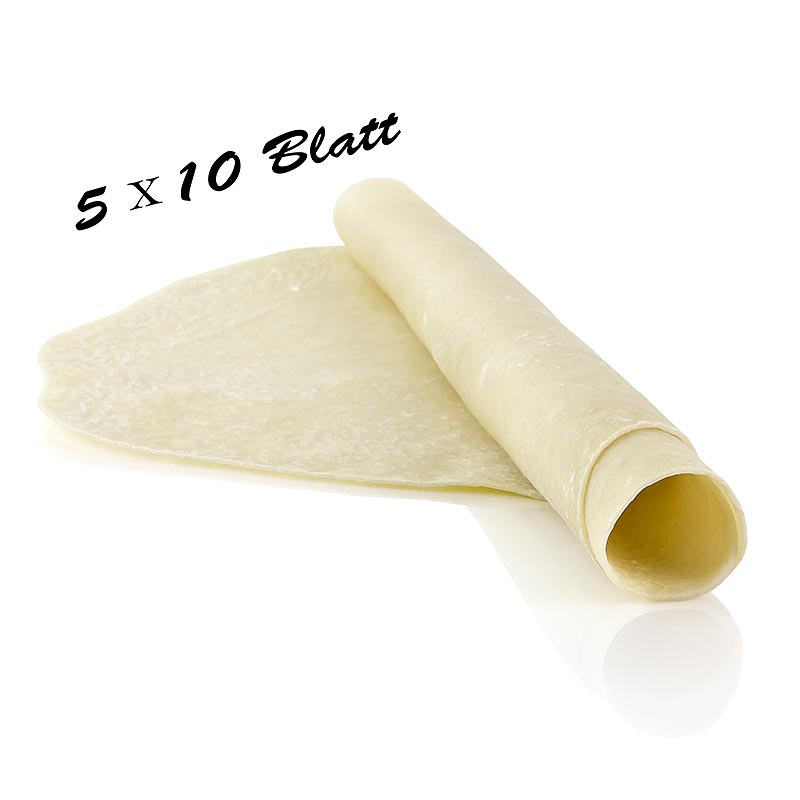 Flammkuchen deigbunn, spelt, oval, ca 28 x 38 cm - 7,5 kg, 50 stykker - Kartong