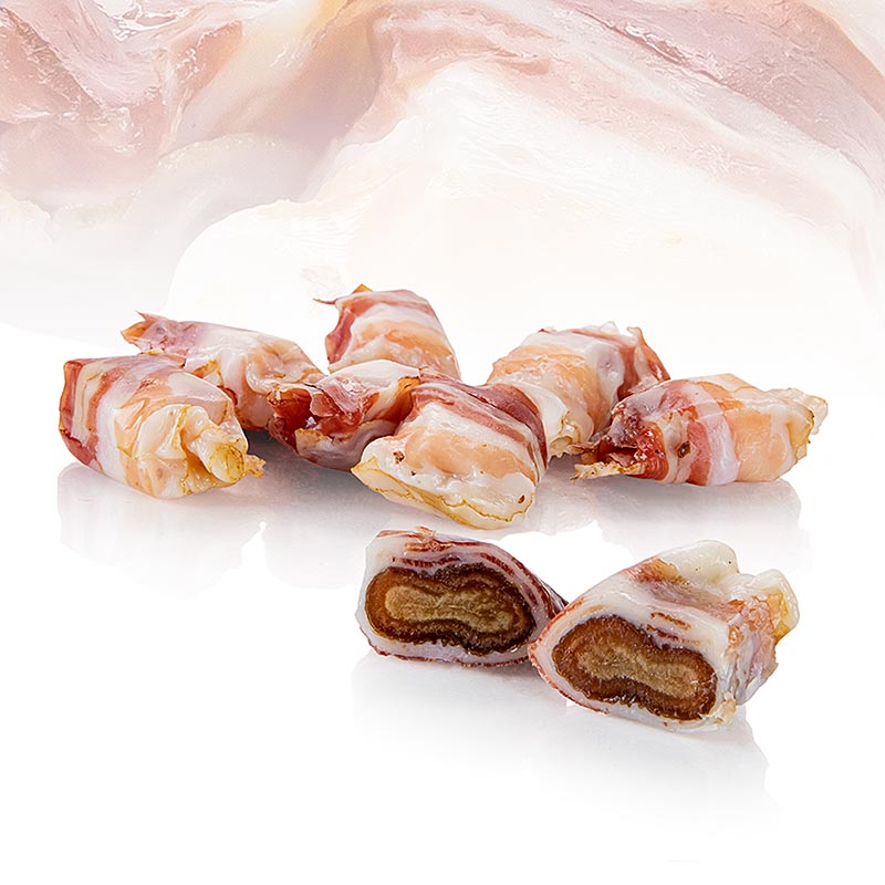 VULCANO bacon kurma, bacon premium dan kurma, dari Styria - 120g - kotak