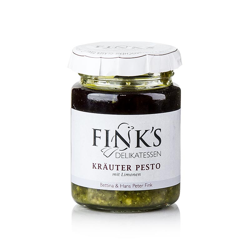 Pesto d`herbes amb les delicies de Fink de llima - 80 g - Vidre