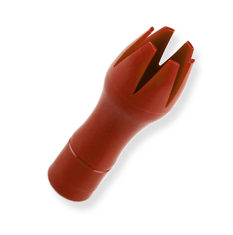 Parafuso enfeite bocal tulipa, plastico vermelho, Gourmet Whip - 1 pedaco - bolsa