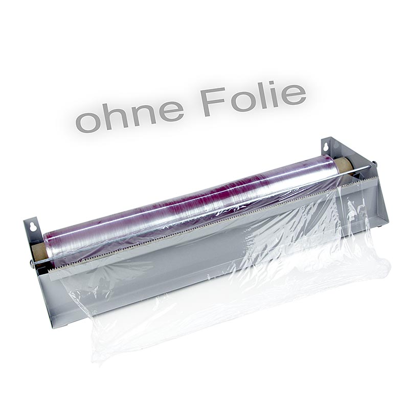 Foliedispenser, dispenser med metalltander, for rullar upp till 45 cm breda - 1 del - Kartong