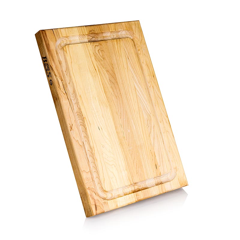 Papan pemotong Boos Block BBQ BD diperbuat daripada maple, 45.7 x 30.5 x 3.8 cm, dengan saluran saliran - 1 keping - kerajang