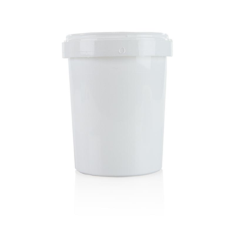 Tarro / vaso de plastico sin tapa, blanco, Ø 11 cm, altura 13,5 cm, 1 litro - 1 pieza - Perder