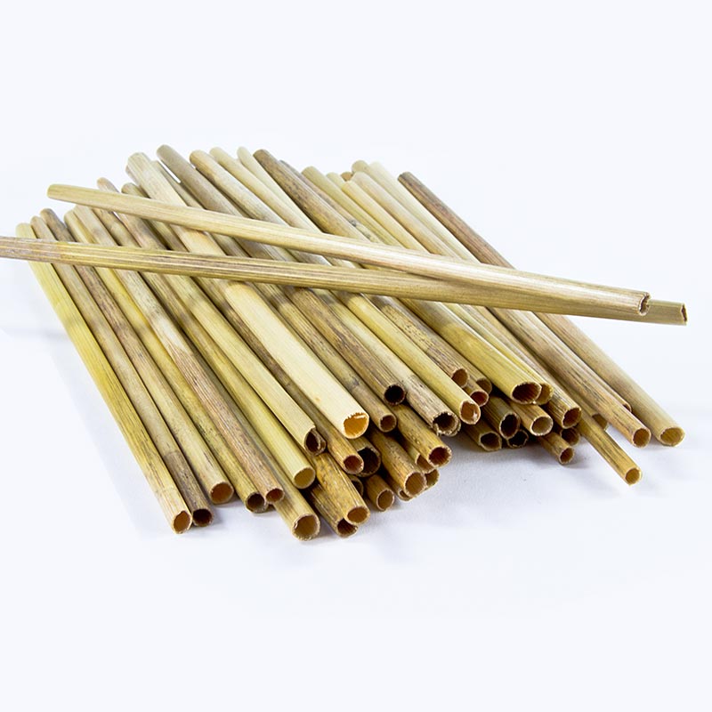 Palletes de palla natural Strohmi, per a coctels, 17cm - 250 peces - bossa