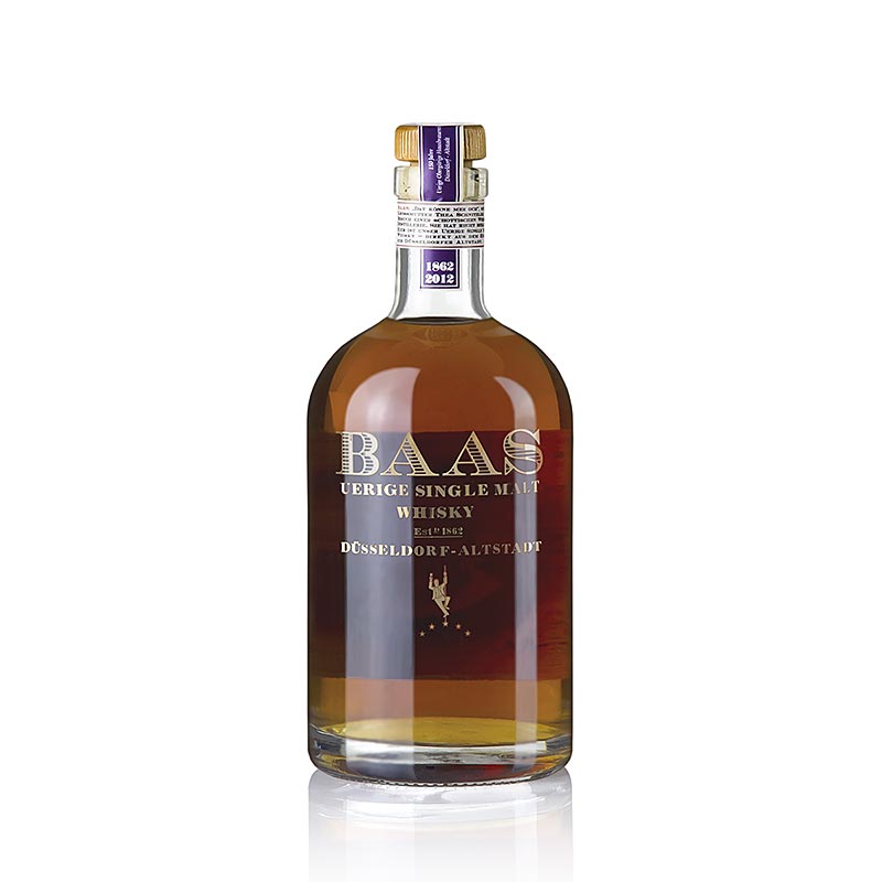 Whisky de malta Uerige Baas, 5 anys, bota de port, 46,8% vol., Dusseldorf - 500 ml - Ampolla