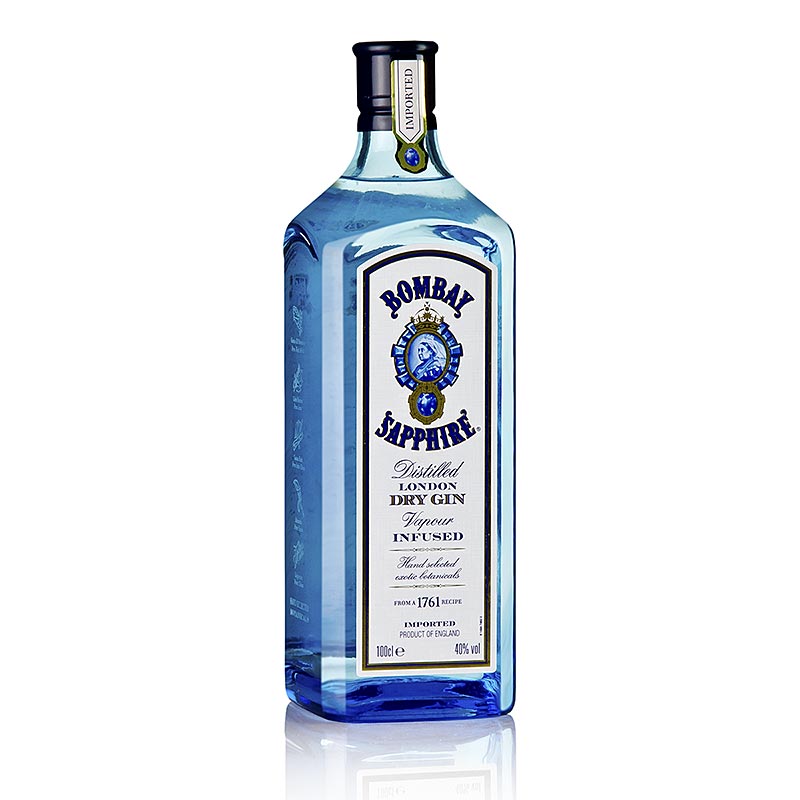 Bombay Sapphire Gin, 40% vol. - 1 liter - Flaska