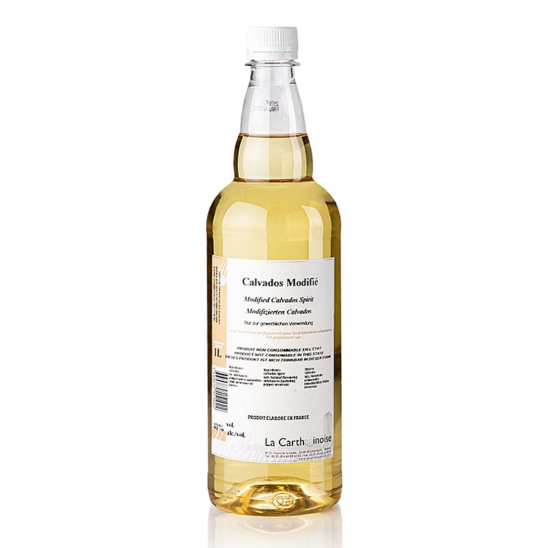 Calvados - diubah suai dengan lada garam, 40% vol., La Carthaginoise - 1 liter - Botol PE