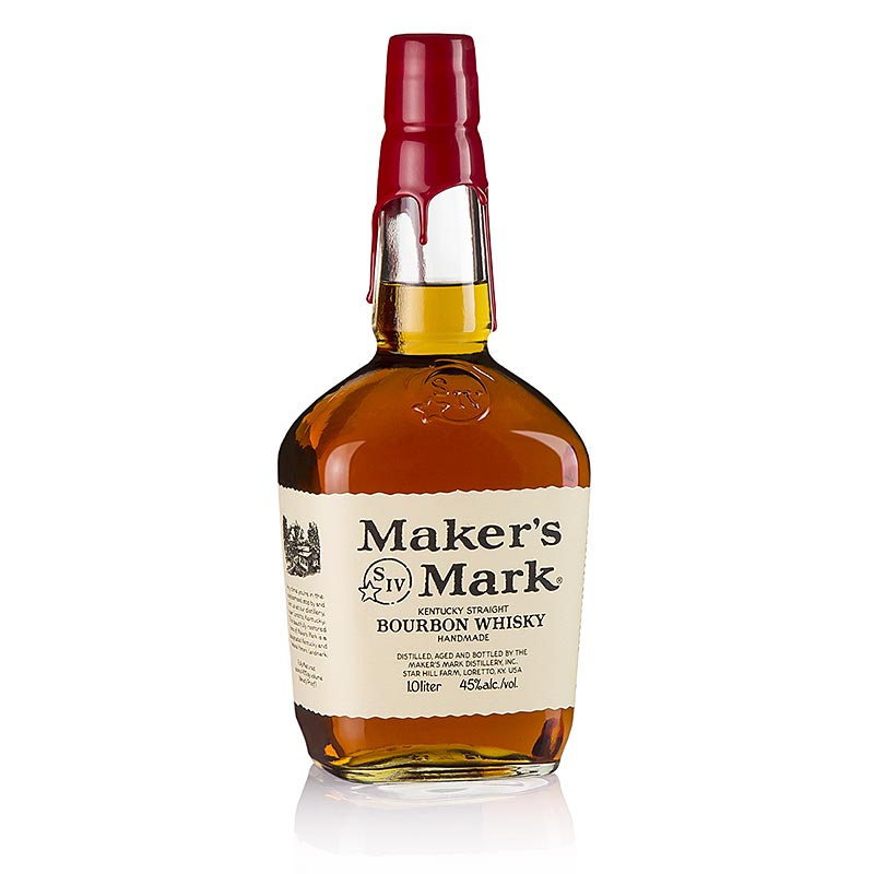 Bourbon Whisky Maker`s Mark, Kentucky Straight Bourbon, 45% vol. - 1 liter - Flaska