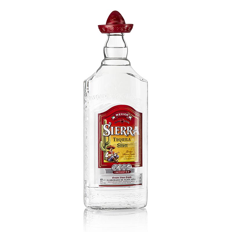 Sierra Tequila Plata, claro, 38% vol. - 1 litro - Botella