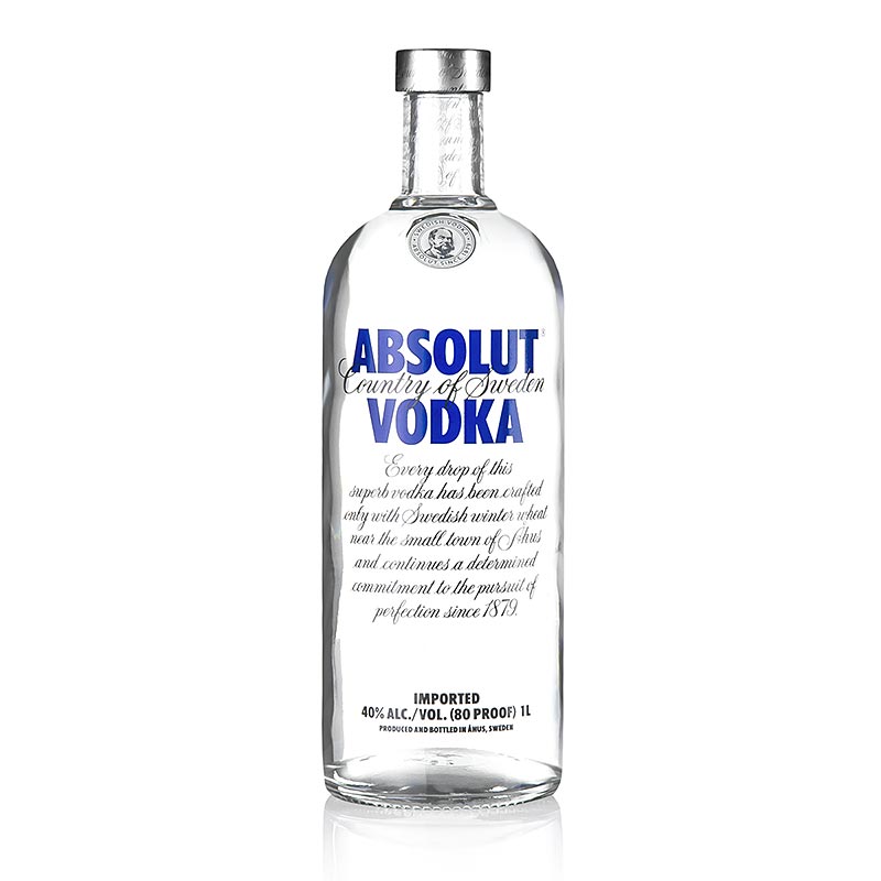 Absolut Vodka, 40% vol., Suecia - 1 litro - Garrafa