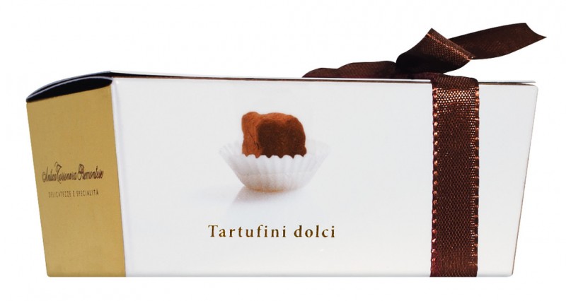 Ballotin tartufini, truffle coklat, kotak coklat, Antica Torroneria Piemontese - 50 gram - buah