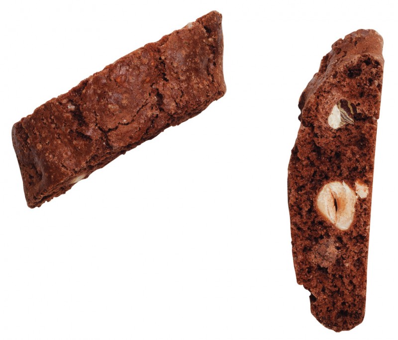 Cantuccini con nocciole e cioccolato, sacchetto, Cantuccini med hasselnot + mork choklad, Deseo - 180 g - vaska