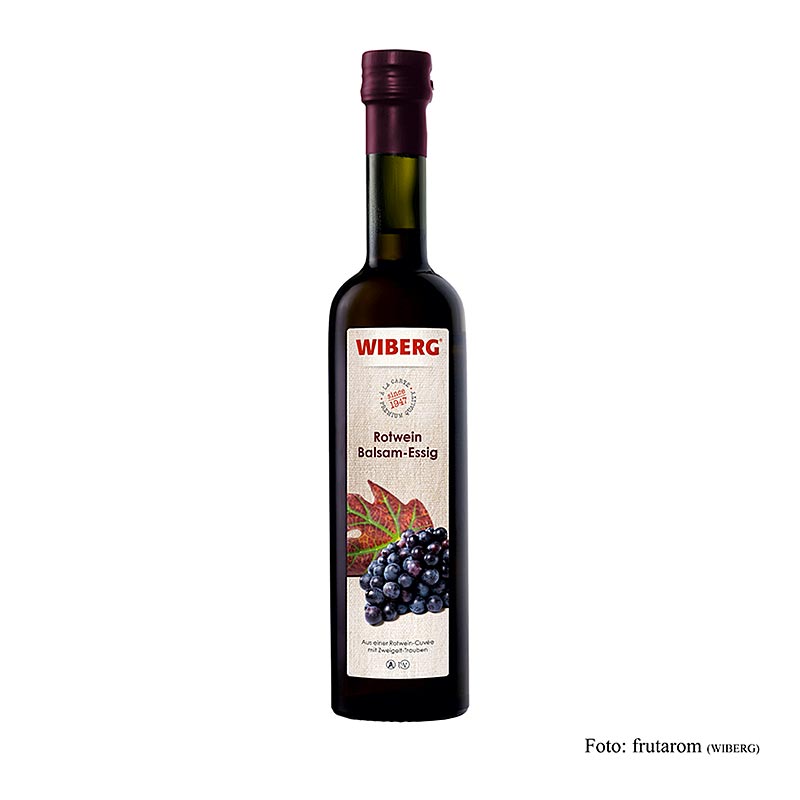 Vinagre balsamico de vinho tinto Wiberg, 6% de acido - 500ml - Garrafa