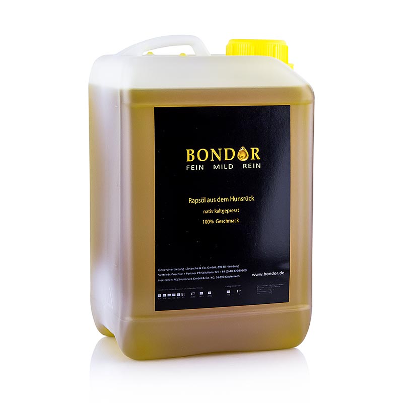 Bondor rapsolje, kaldpresset, vegansk - 3 liter - beholder