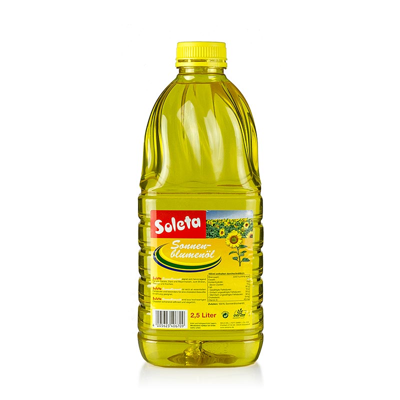 solsikkeolje - 2,5 L - PE flaske