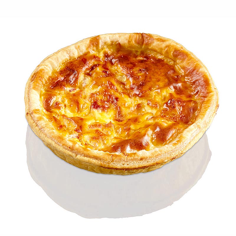 Quiches Lorraine con jamon y queso Comte, Ø12cm, Delifrance - 3,6 kg, 18 piezas - Cartulina