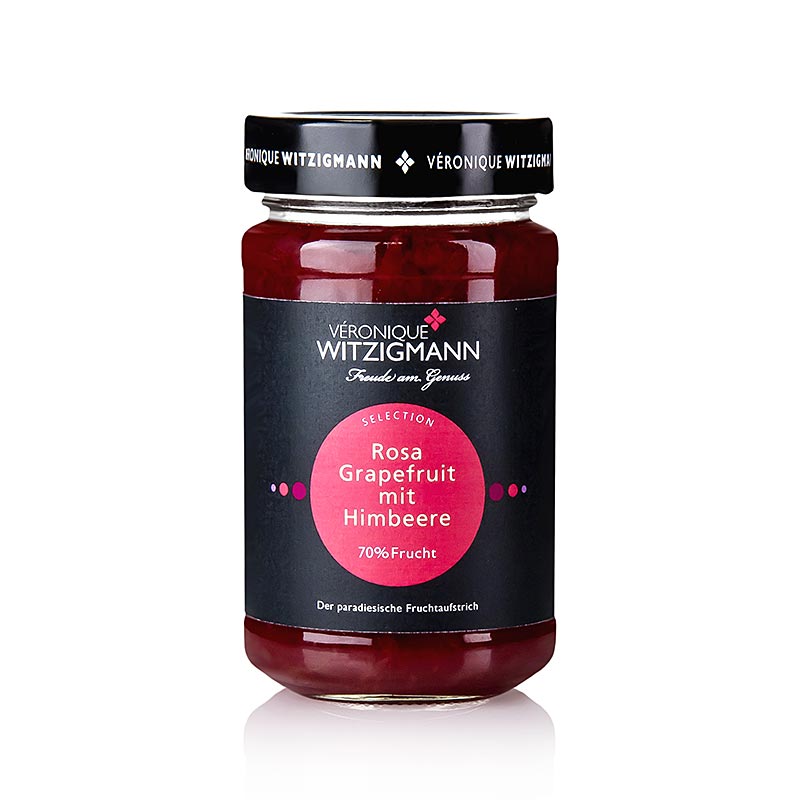 Grapefruit merah jambu dengan taburan buah raspberi Veronique Witzigmann - 225g - kaca