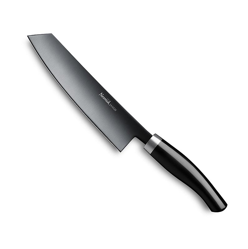 Cuchillo cocinero Nesmuk Janus 5.0, 180mm, virola de acero inoxidable, mango Juma Black - 1 pieza - caja