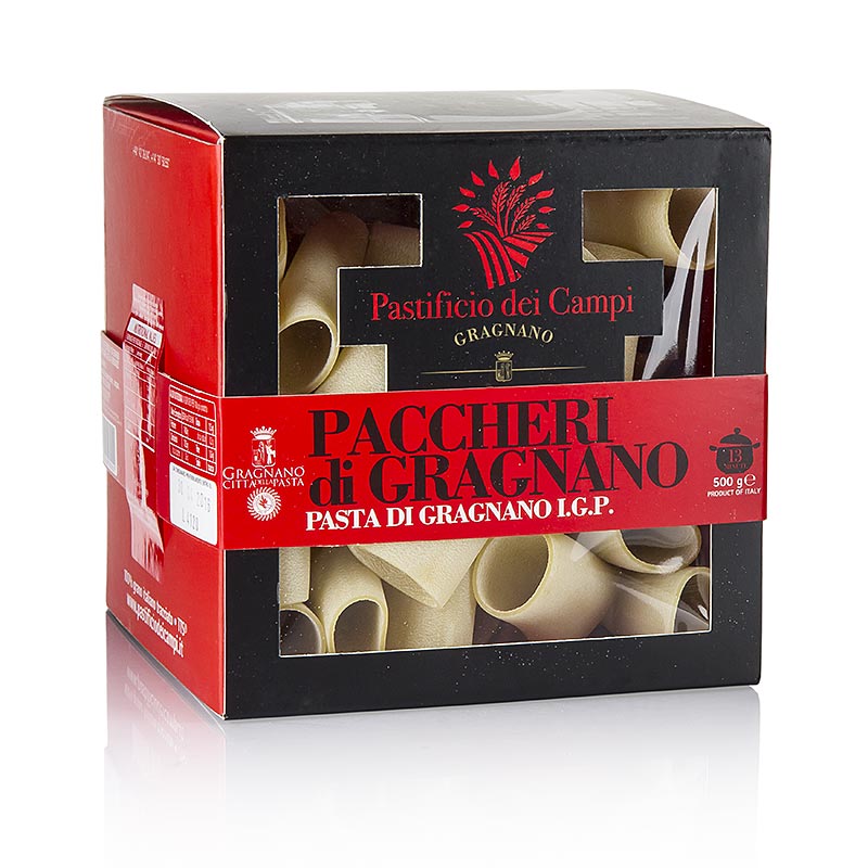 Pastificio dei Campi - N.55 Paccheri, Pasta di Gragnano IGP, mezzi canneloni - 500 g - scatola