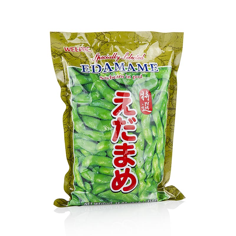 Edamame - sojabonor, med skal - 400 g - vaska