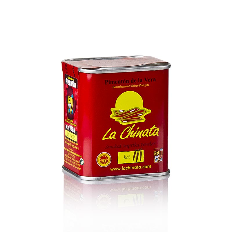 Serbuk paprika - Pimenton de la Vera DOP, salai, pedas, la Chinata - 70g - boleh