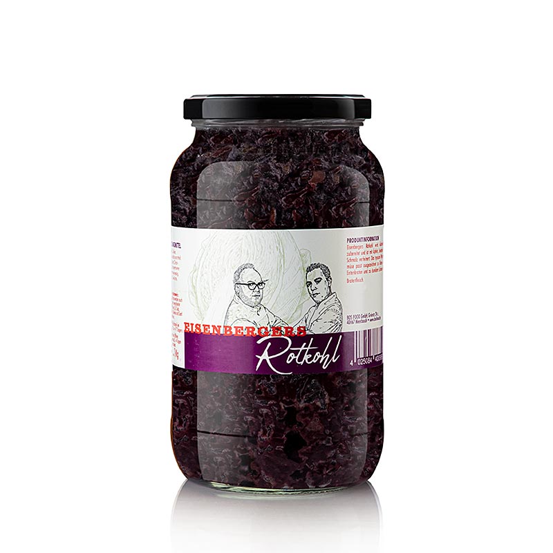 Repolho roxo de Eisenberger, com macas, banha e cebola, inverno - 1 kg - Vidro