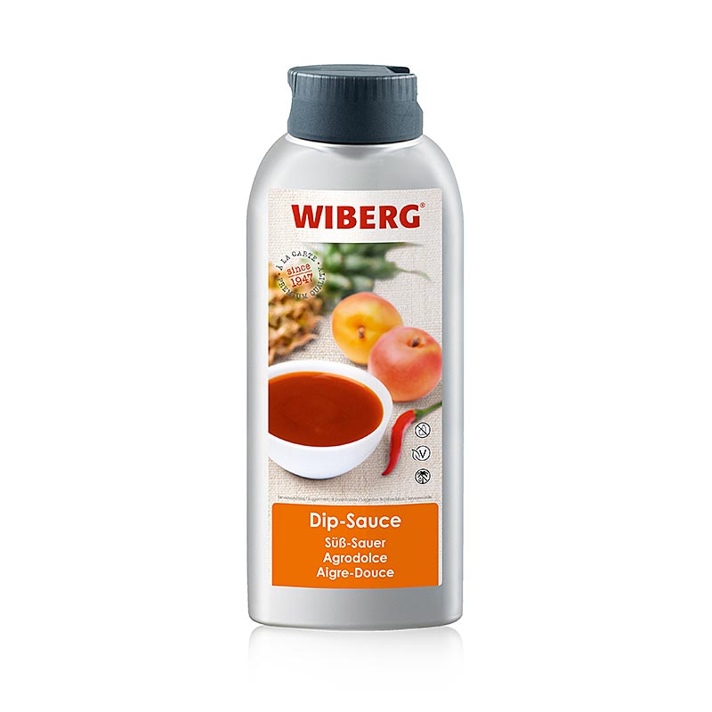 Salsa dip WIBERG agridulce, albaricoque afrutado con notas de chile - 695ml - botella de polietileno