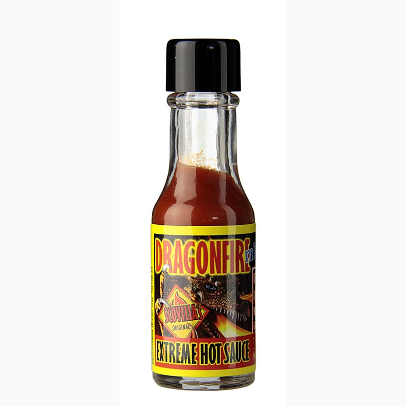 Scovilla Dragonfire, salsa piccante estrema, Mini, oltre 100.000 Scoville - 3 ml - Bottiglia