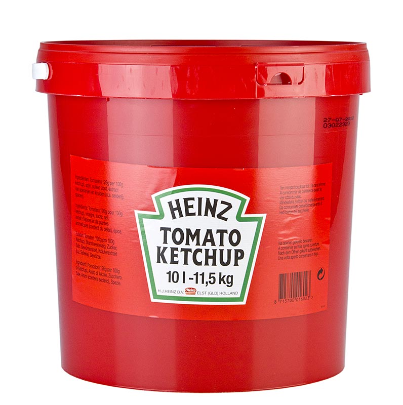 Salsa de tomate Heinz - 11,5 kilos - cubo de pe