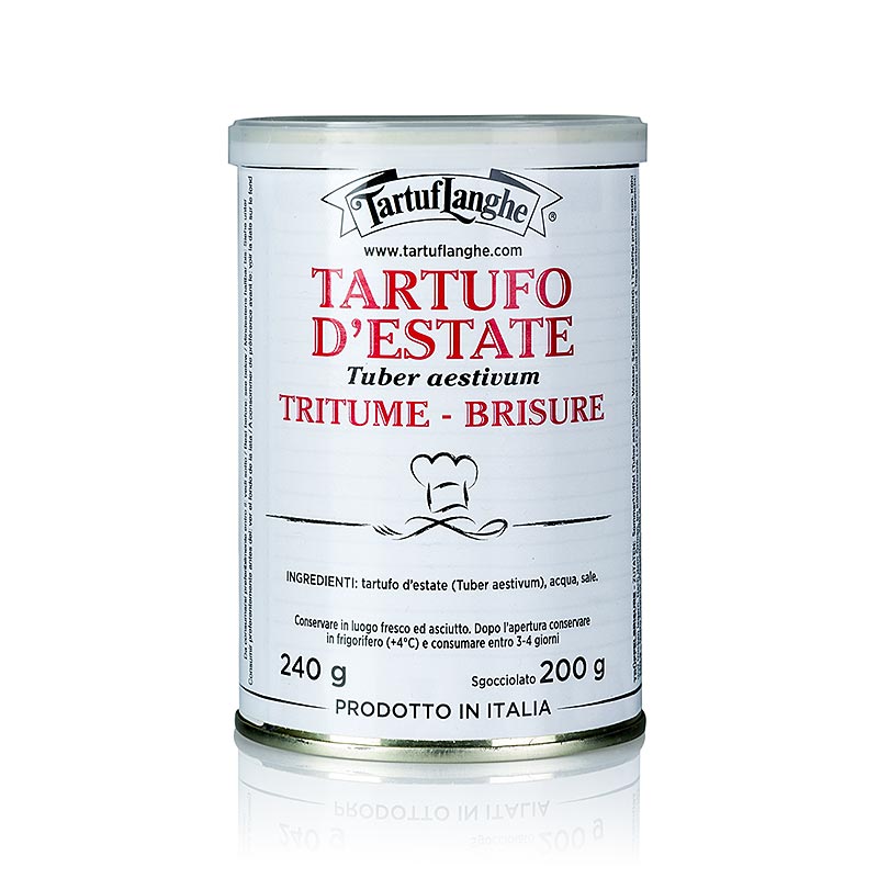 TARTUFLANGHE Brisures truffle musim panas, dalam tin - 200 g - boleh