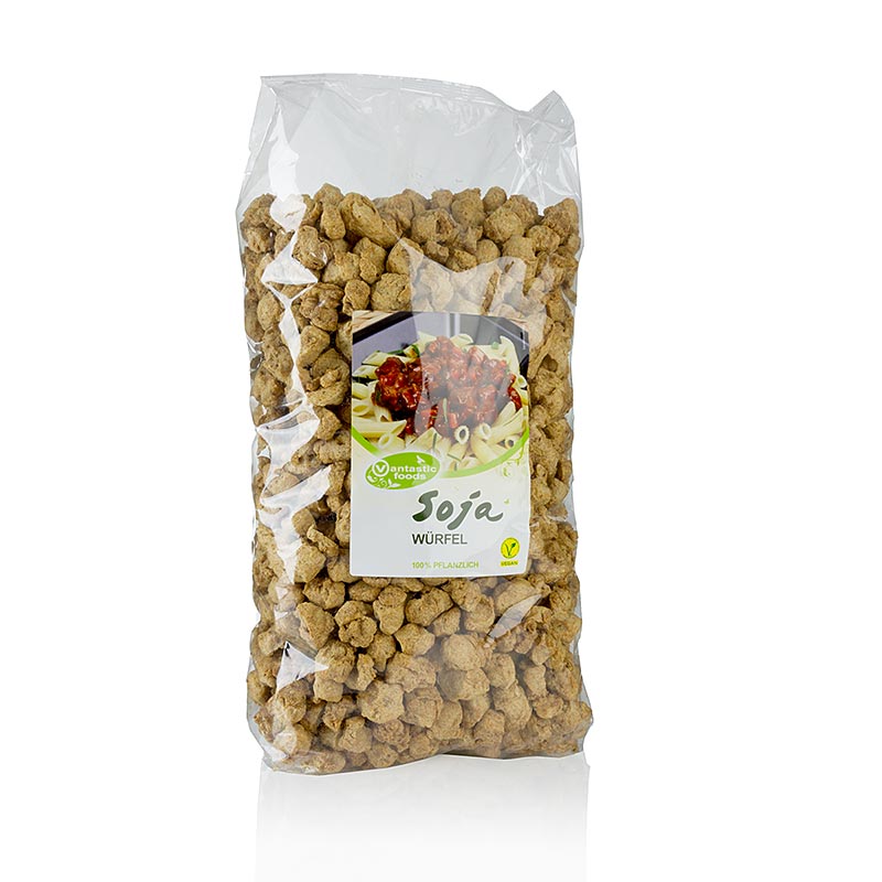 cubos de soja - cubos de soja, vegan, Vantastic Foods - 1,5 kg - bolsa