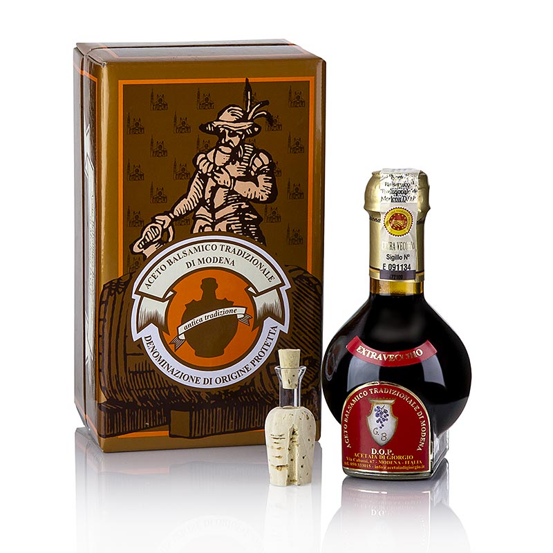 Aceto Balsamico Tradizionale di Modena DOP, 25 anni, Acetaia di Giorgio - 100 ml - Bottiglia senza beccuccio