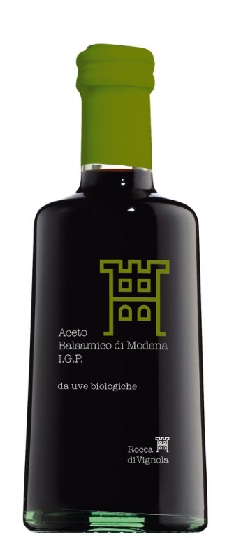 Vinagre balsamic de Modena, ecologic, Aceto Balsamico di Modena IGP biologic - Premium, Rocca di Vignola - 250 ml - Ampolla