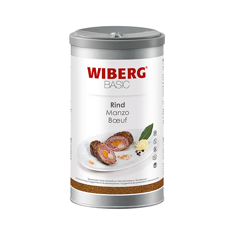 Carne Wiberg BASIC, temperada com sal - 900g - Caixa de aromas