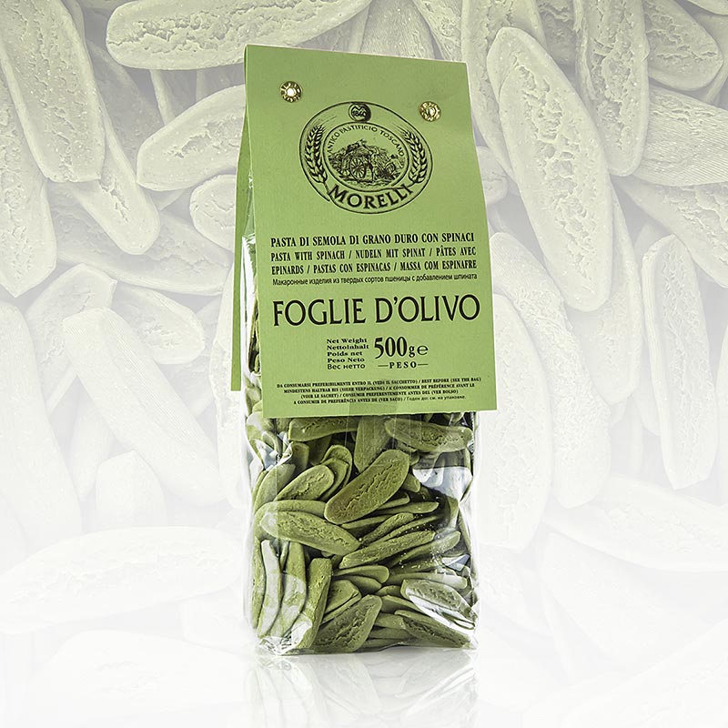 Morelli 1860 Foglie d`olivio, med spinat - 500 g - bag