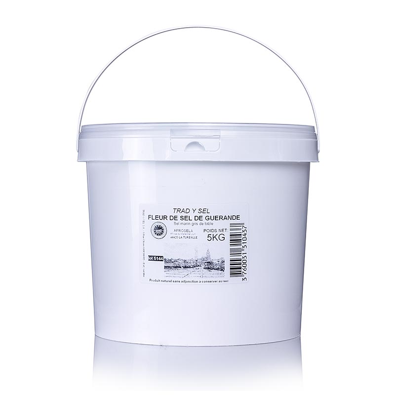 Fleur de Sel, Guerande / Frankrike, PGI, TradySel - 5 kg - Pe boette