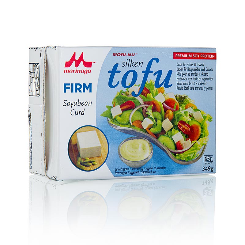 Tofu sedoso, firme, azul (Mori-Nu), Morinaga - 349g - Pacote Tetra